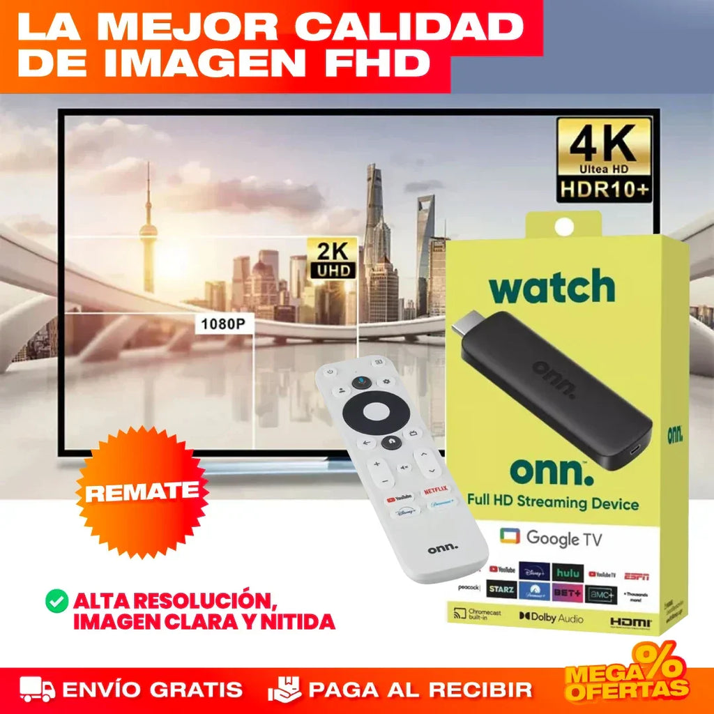 Convertidor Smart TV Google TV Full HD – Transforma tu Televisor
