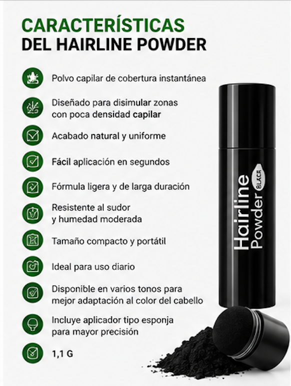 Polvo Rellenador Capilar Hairline Powder