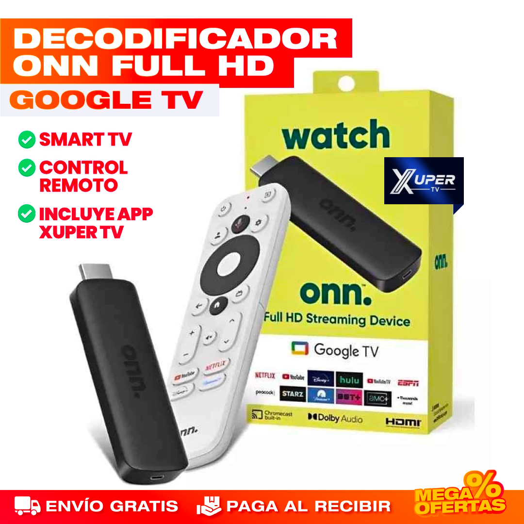 Convertidor Smart TV Google TV Full HD – Transforma tu Televisor